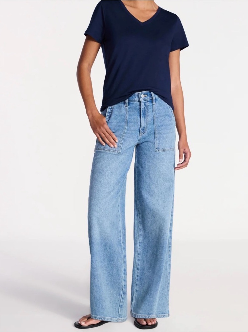 Time and Tru Women's Wide Leg - Picture 3 of 4